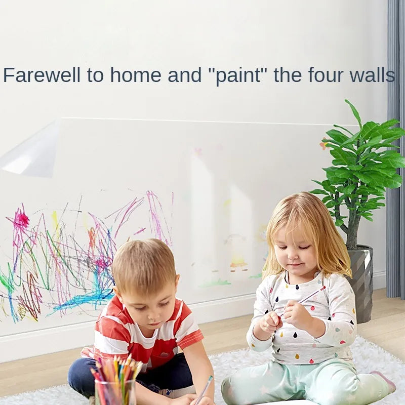 3/5/10m Transparent Electrostatic Protective Film Self Adhesive Oil Proof Wall Sticker Wallpaper Waterproof Film Home Decor