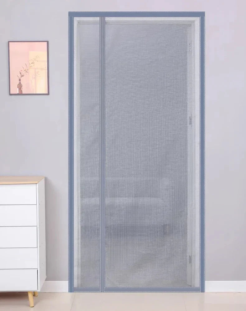 Magnetic Door Screen Custom Size Mosquito Net Curtain Fly Insect Automatic Closing Invisible Mesh For Kitchen indoor living room
