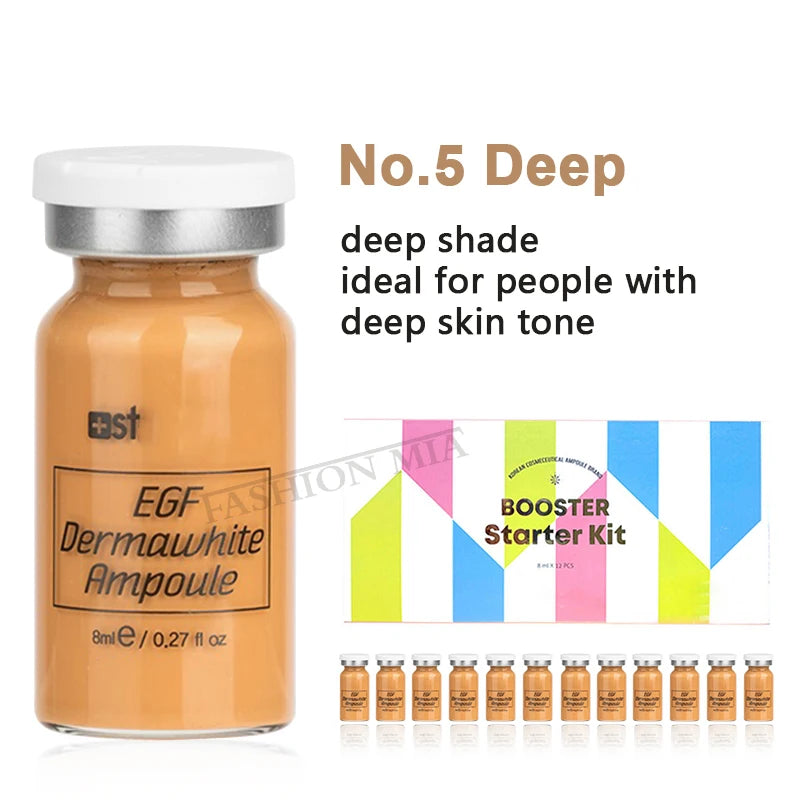 12PCS Korea BB Cream Skin Boost Kit Niacinamide/Peptide Foundation Serum Moisturize Antioxidant Sunscreen Face Skin Care