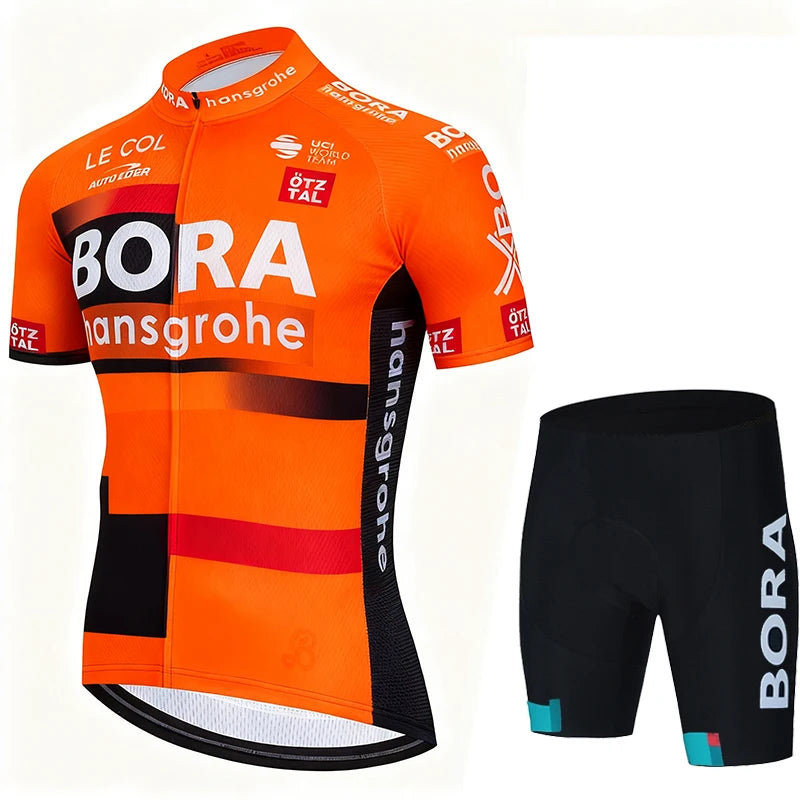 Jersey Sets Cycling Clothing Men 2026 Mtb Male Uniform UCI BORA Man Maillot Men's Shorts Set Mallot Summer Bike Clothes Suit Bib