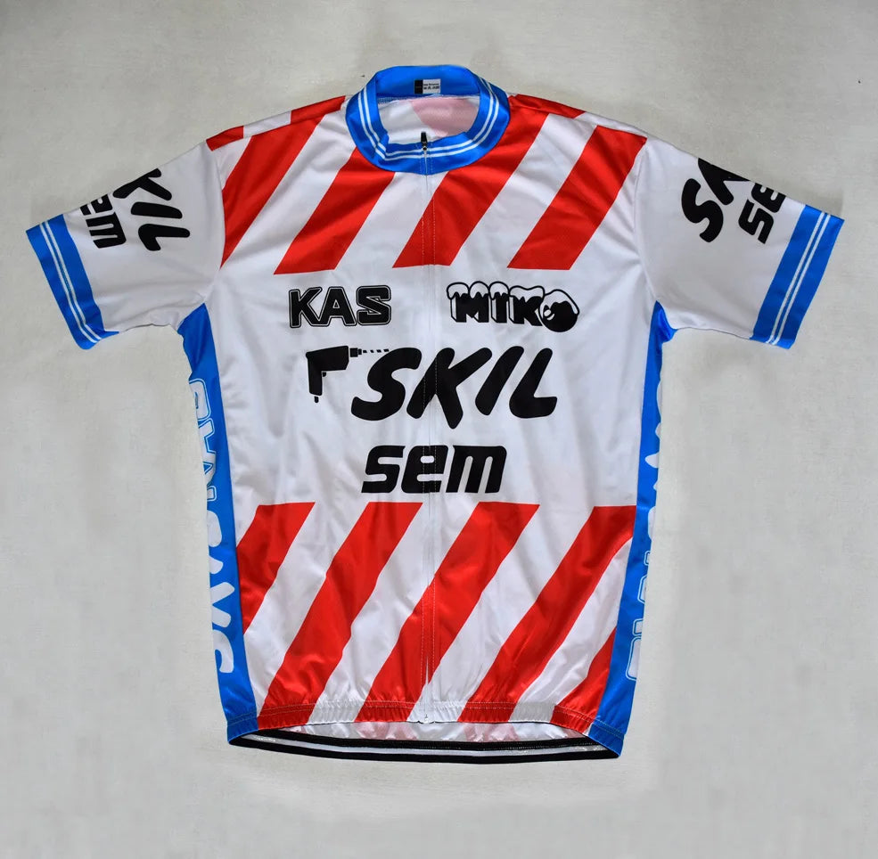 Retro Cycling Jersey Men Bike Shirt Short Sleeve Breathable Triathlon Wear Clothing Mtb Jersey Ropa Ciclismo