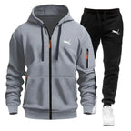 Men's Fleece Zip Tracksuit Co-ord Set
