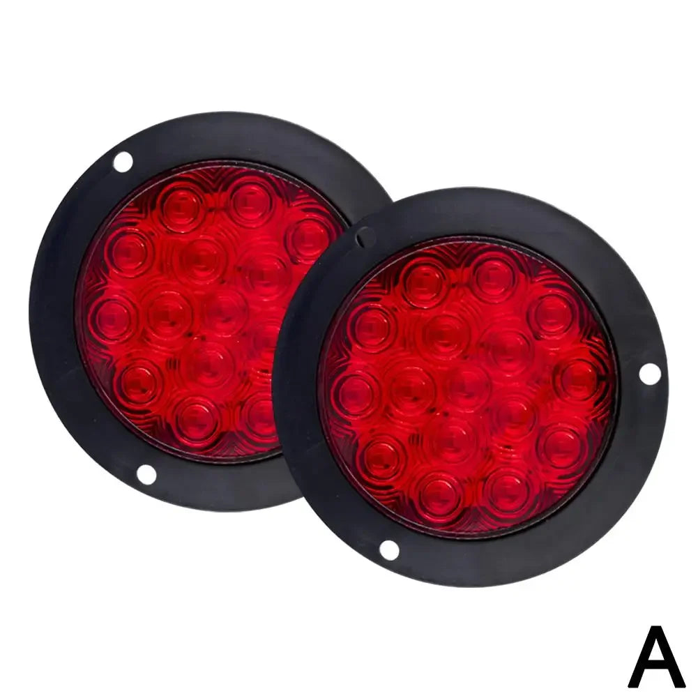12V 24V Car Round LED Rear Tail Light Brake Stop Side Warning Reverse Truck Reflector Running Indicator Marker Trailer Lamp I0J7