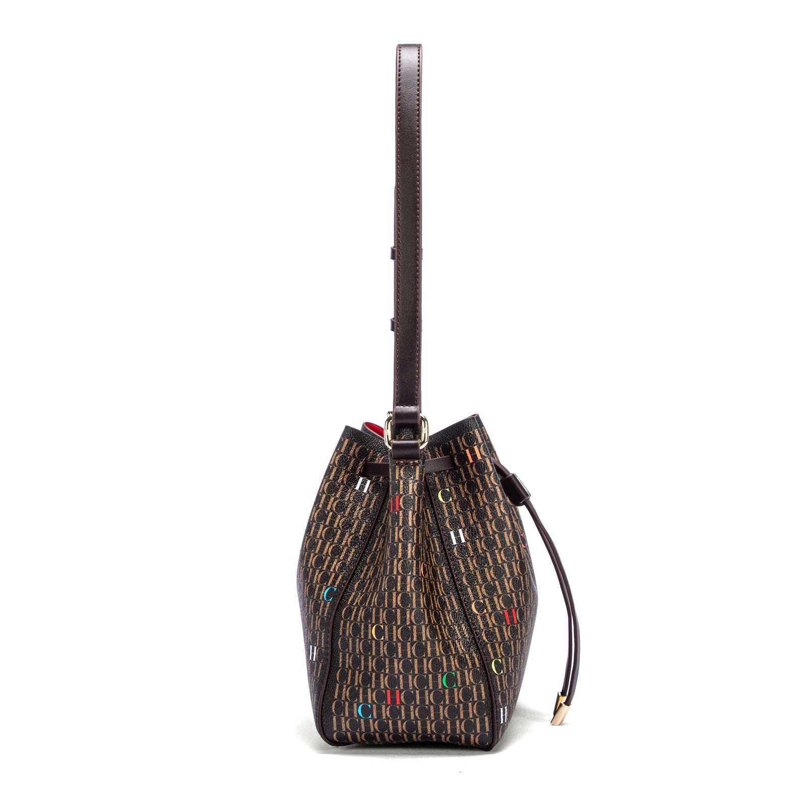 Women's Handbag 2026 New Retro Brown Drawstring Bag Women's Casual Shoulder Bag