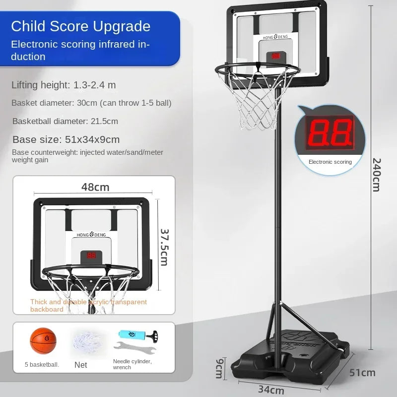 Basketball stand Lifting shot frame Ball basket Kindergarten ball boys Indoor and outdoor household