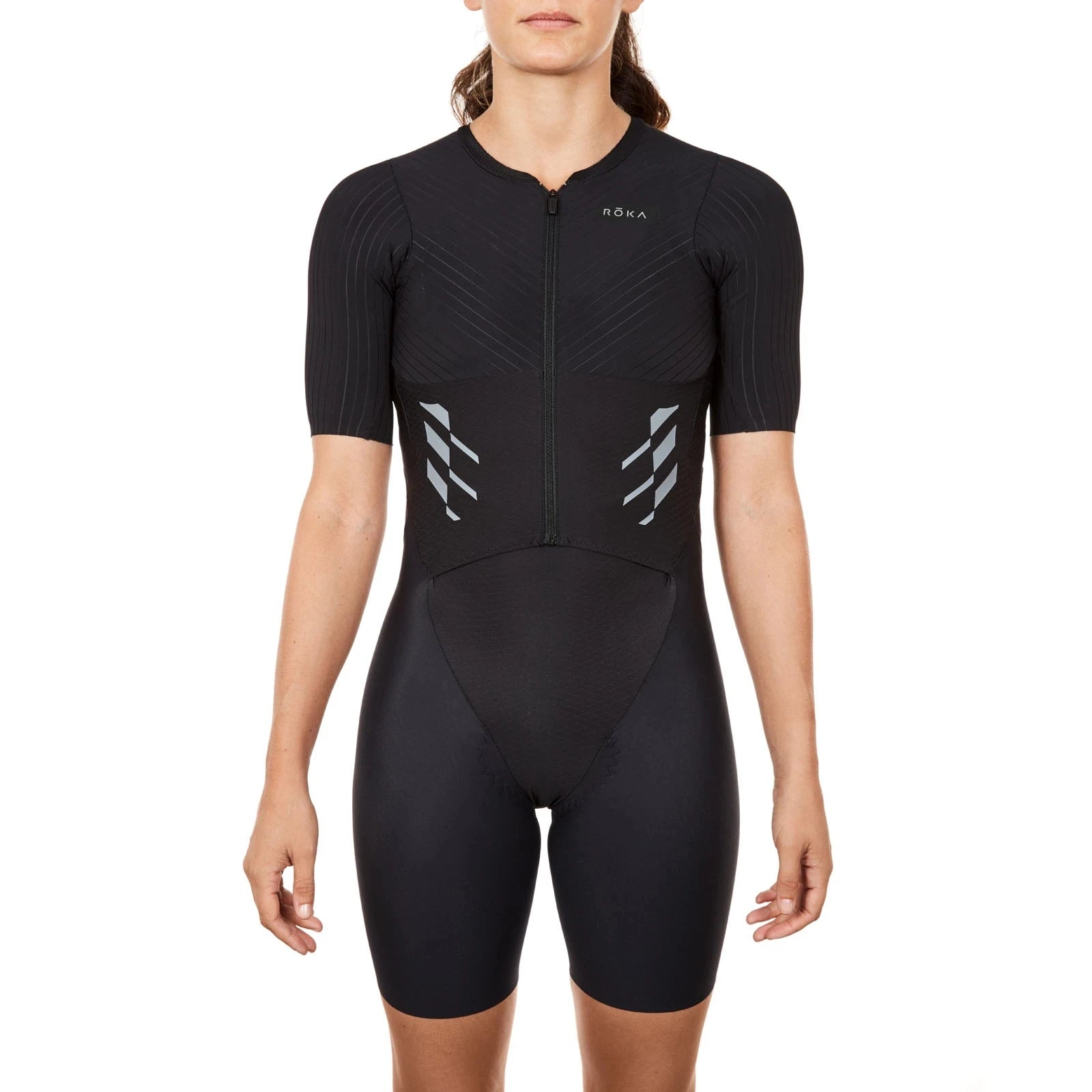 ROKA Summer Short Sleeve Cycling Jersey Skinsuit Feminina Bike Team Riding Speedsuit Jumpsuit Triathlon Trisuit Roupa Ciclismo