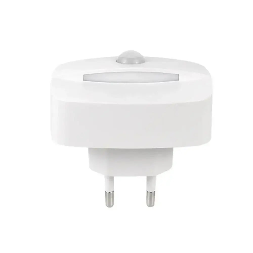 Motion Sensor Induction Light EU US Plug Wireless Mini LED Night Light Battery Operated Energy Saving Bedside Night Lamp