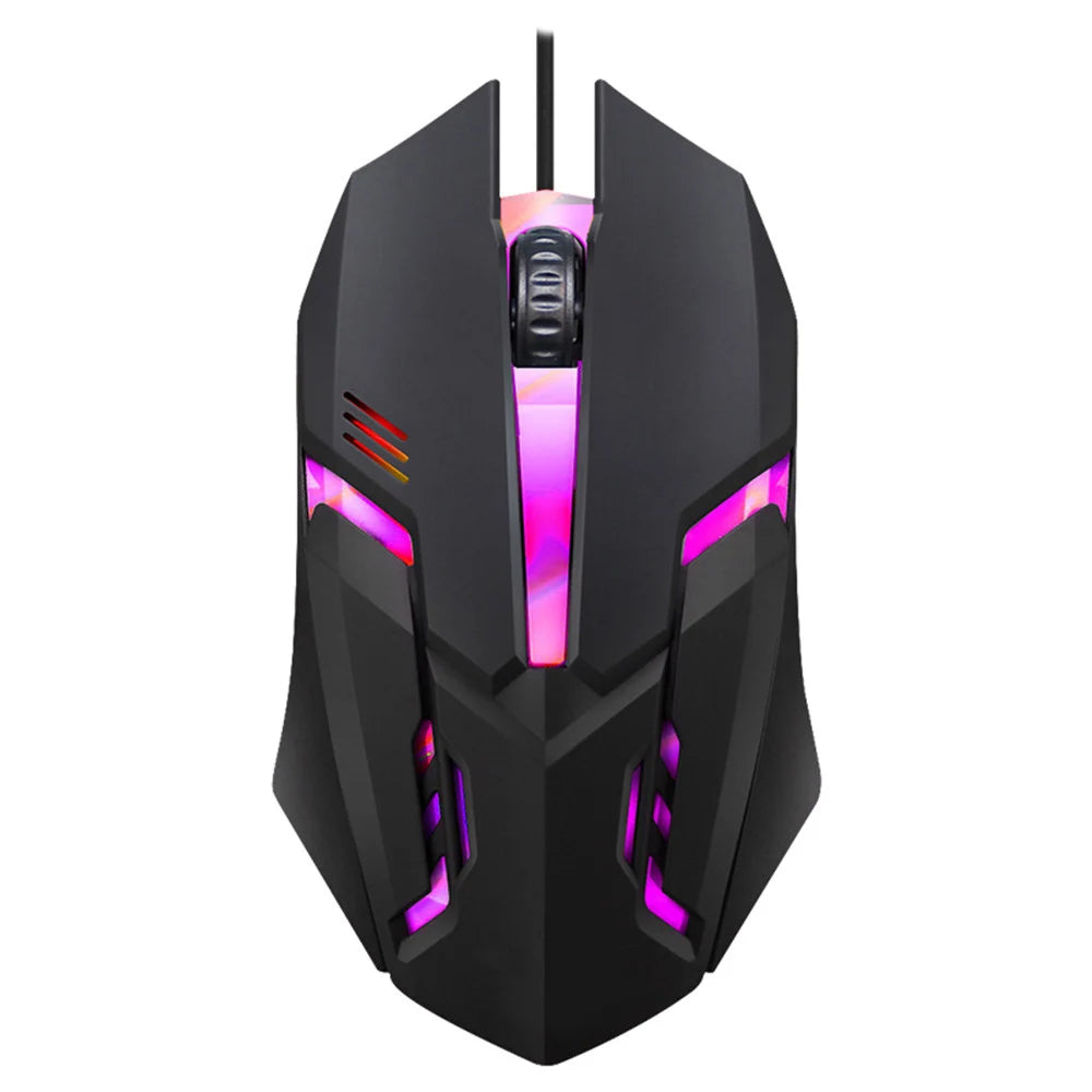Latest high-quality ergonomic gaming mouse, suitable for desktop and laptop computers, 4-button USB RGB backlit mouse