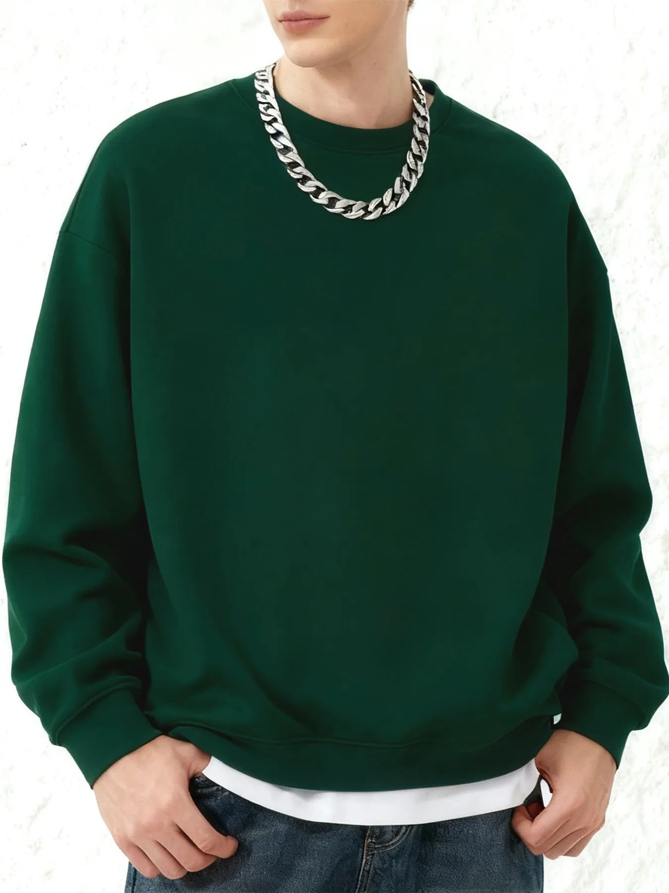 Men's Oversized Street Pullover Sweatshirt