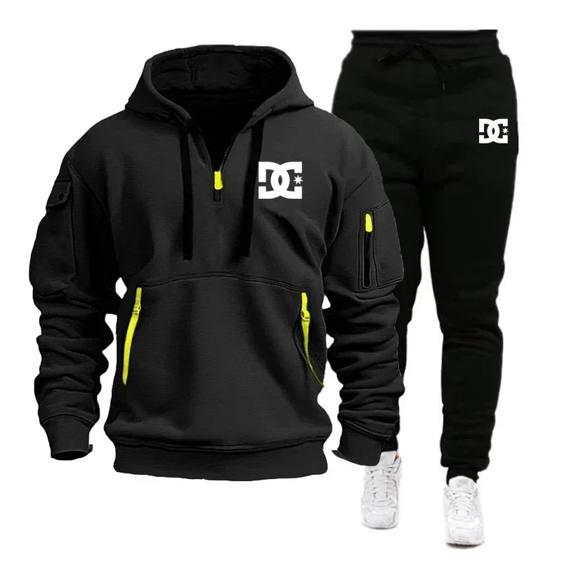 Men's Hoodie Sets for Autumn and Winter Featuring Casual Fashionable Comfortable and Personalized Jogging Suits and Sport Pan