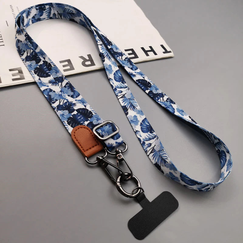 Crossbody Phone Lanyard Neck Strap Adjustable Shoulder Straps Rope with Universal Clip Card for All Cell Phone Case Accessories