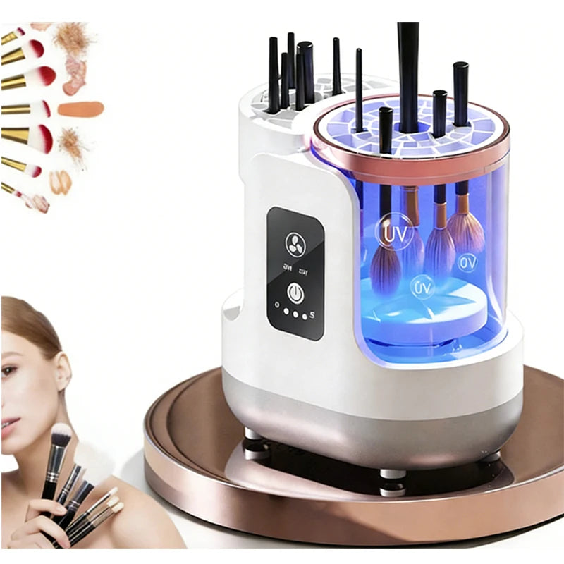 Electric 3 IN 1 Makeup Brush Cleaneing Machine Makeup Brush Dryer Portable Automatic USB Cosmetic Brushes Cleaner Tool