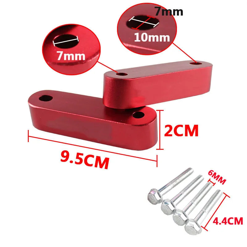 JDM Style Anodized Hood Spacer Hood Riser 3/4" Replacement for Honda Civic CRX Del Sol Acura Integra