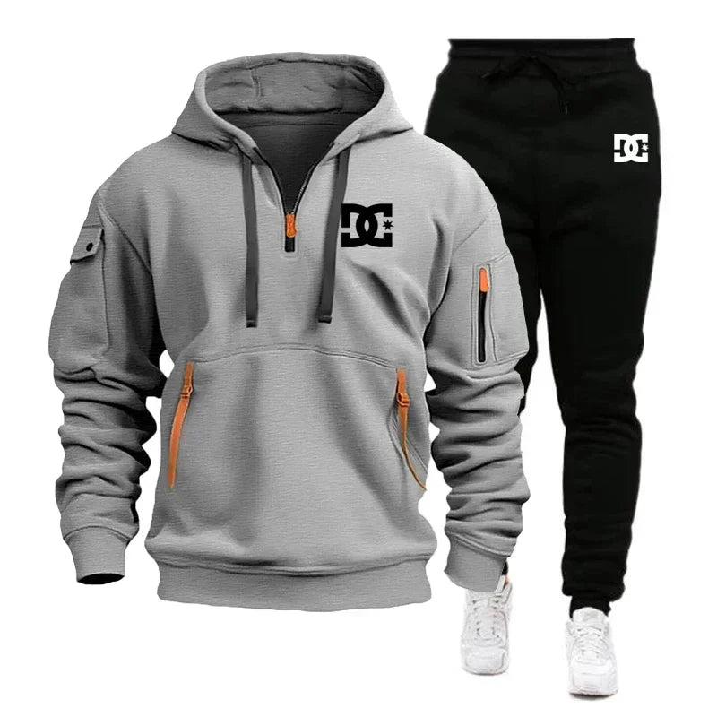 Men's Hoodie Sets for Autumn and Winter Featuring Casual Fashionable Comfortable and Personalized Jogging Suits and Sport Pan