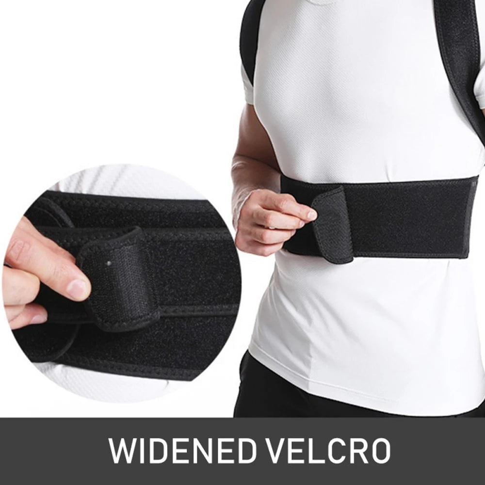 Posture Corrector Back Brace for Men and Women, Adjustable Full Back Support for Posture Improvement