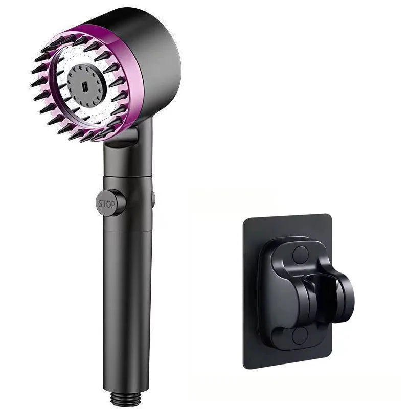 Shower Head Shower Filter with Four Modes Bathroom Accessories Head Massage Shower Accessories Shower Knobs Home Furnishings