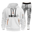 Men's Windproof Pullover Hoodie & Jogger Set