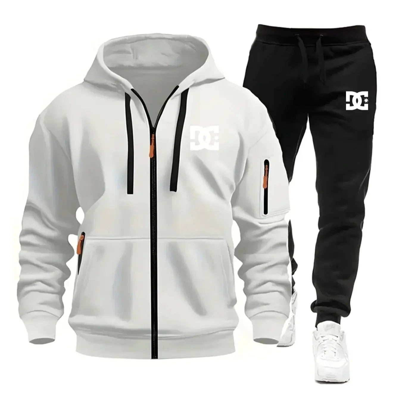 2026 Autumn Winter Men's Clothing Casual Sweatshirt Suit Sweatshirts for Men Daily Tricolor Hoodies Hot Sports Tracksuit Jogging