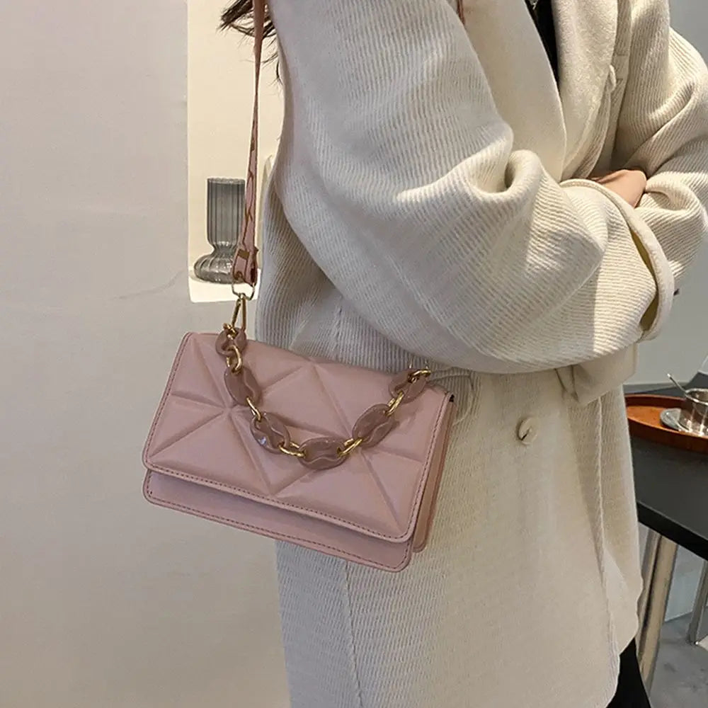 Large Capacity Shoulder Bag Women Female Fashion Casual Handbags PU Leather Crossobdy Clutch Flap Bag Streetwear Accessory