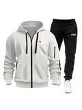 Men's Tracksuit Hoodies Pants Plus Size Autumn Winter Daily Casual Sporty Jogging Suit Fashion Sweatshirt Outfit Male Sports Set
