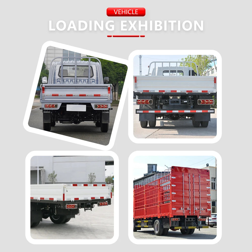 2X 12/24V Truck Tail Light waterproof shockproof LED running water turn signal Brake Lights Reverse Lorry Bus Trailer Fog lamps