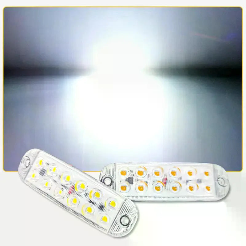 1Pc 12 LED Clearance Lights LED Flashing Warning Light 12V-80V RVs Trailer Car Truck Signal Lamp Indicator Light Traffic Lights