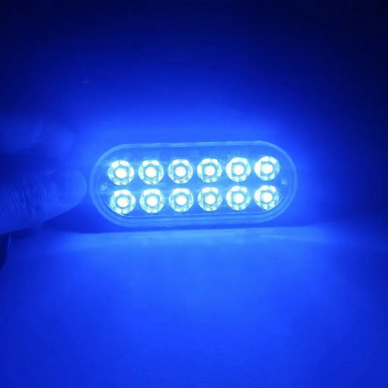 LED Strobe Lights Emergency Flashing Beacon Warning Light 12V 24V Stroboscopes For Auto DRL Car Truck Amber Red Blue
