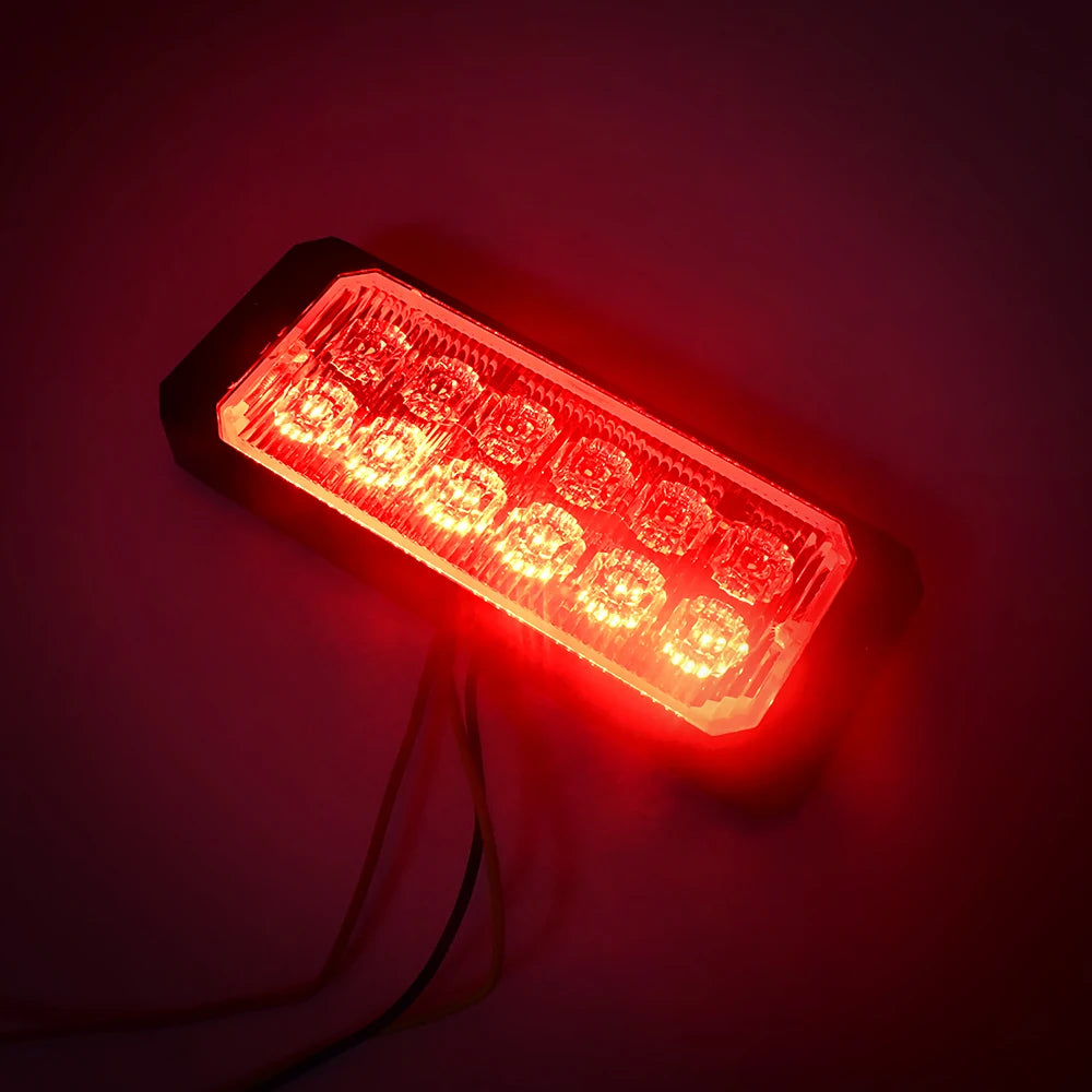 LED Flashing Warning Light Car Breakdown Emergency Lamp 12 LED 12V 24V Waterproof Truck Side Lights Police Strobe Signal Lights