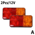 2Pcs 12V/24V LED Truck Tail Lamp Taillight Turn Signal Indicator Stop Lamp Rear Brake Light For Car Truck Trailer Ca Y4P9