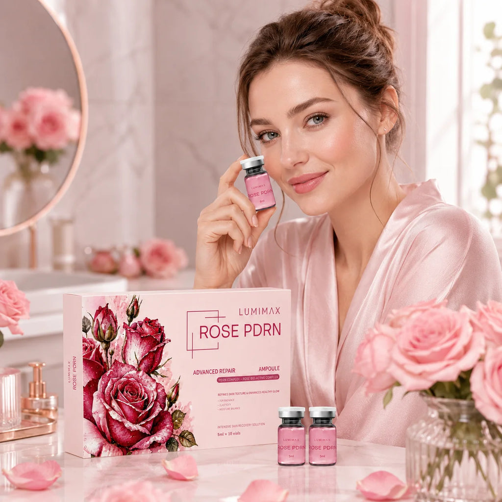 Korean Skin Care ROSE PDRN Serum Pink PDRN Collagen Essence Firming Hydrating  Brighting Face Care 5ML*10vial Beauty Product