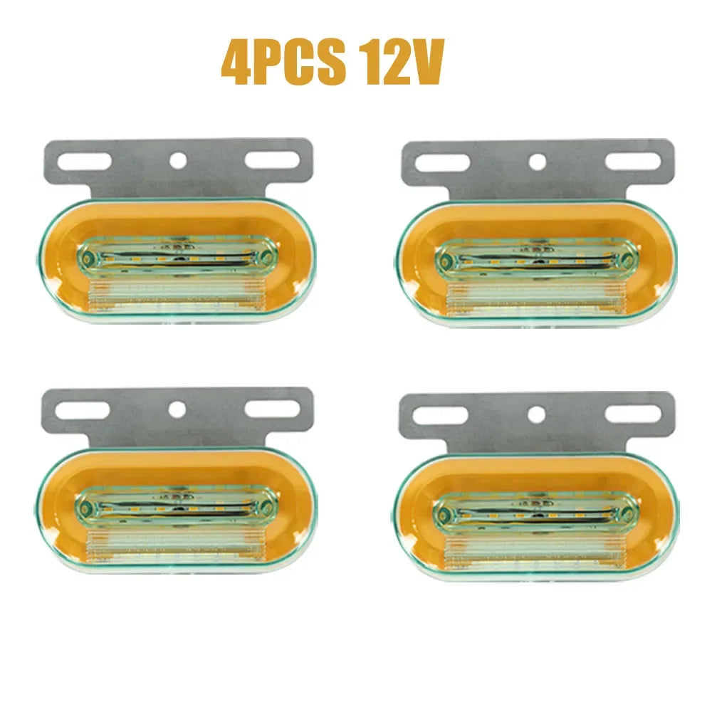 Truck Clearance Lights 12/24V LED Trailer Side Marker Lights Turn Signal Lamp Red White Amber Lorry Tractor Tail Light