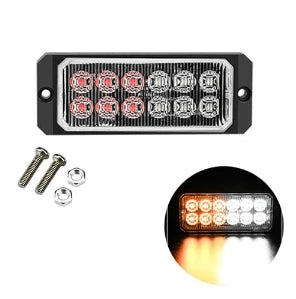 LED Flashing Warning Light Car Breakdown Emergency Lamp 12 LED 12V 24V Waterproof Truck Side Lights Police Strobe Signal Lights