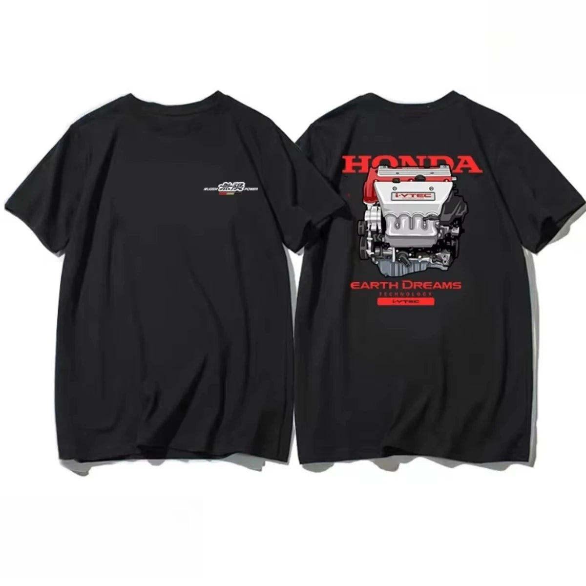 Honda Civic FD2 sports car K20 engine fit car JDM racing T-shirt short-sleeved pure cotton cultural shirt customization