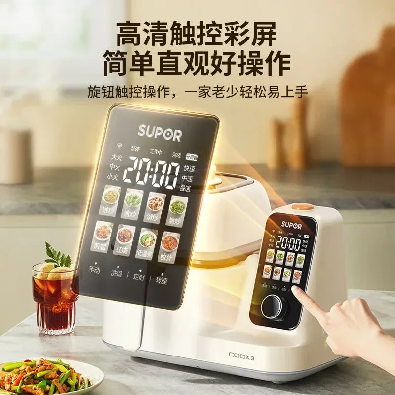 220V Automatic Cooker with Multi-functionality for Cooking and Robot Assistance,Fully Automatic Stir-fry Robot AD
