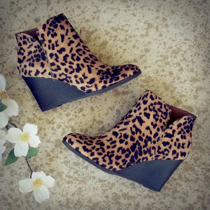 2025 New Womens Boots Side Zip Women Wedge Shoes Fashion Lightweight Ankle Boots Summer High Quality Shoes for Women Botas Mujer