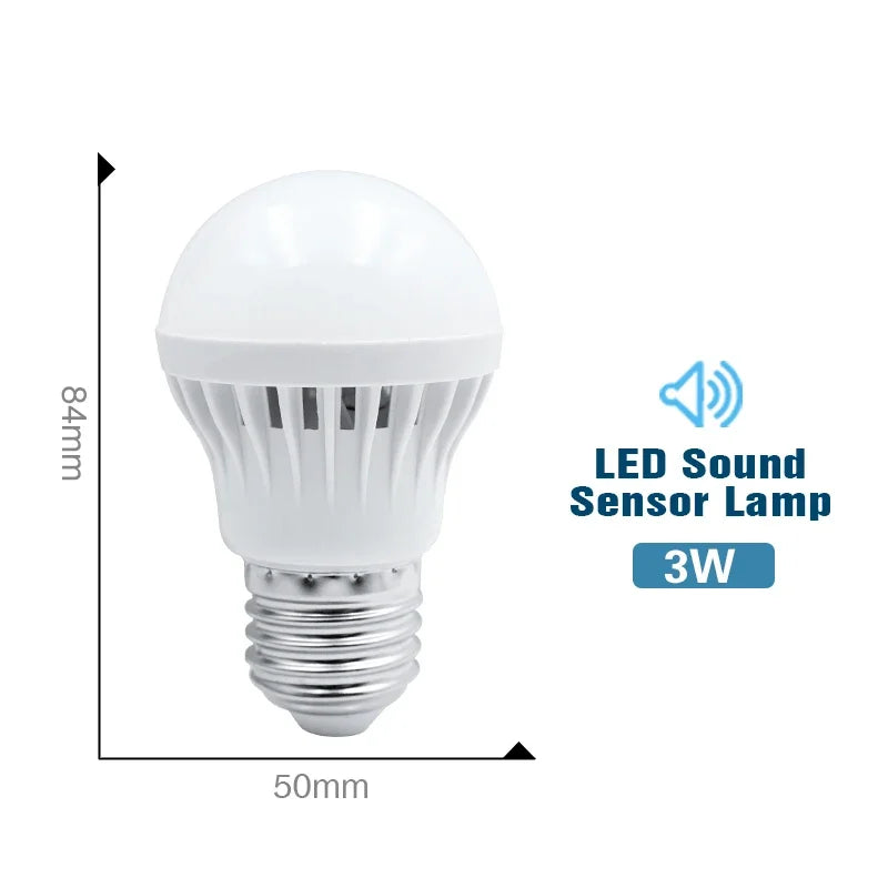 Led PIR Motion Sensor Lamp 220V 3W 5W 7W 9W 12W LED Bulb With Sound Sensor E27 Infrared Radiation Motion Detector Security Light