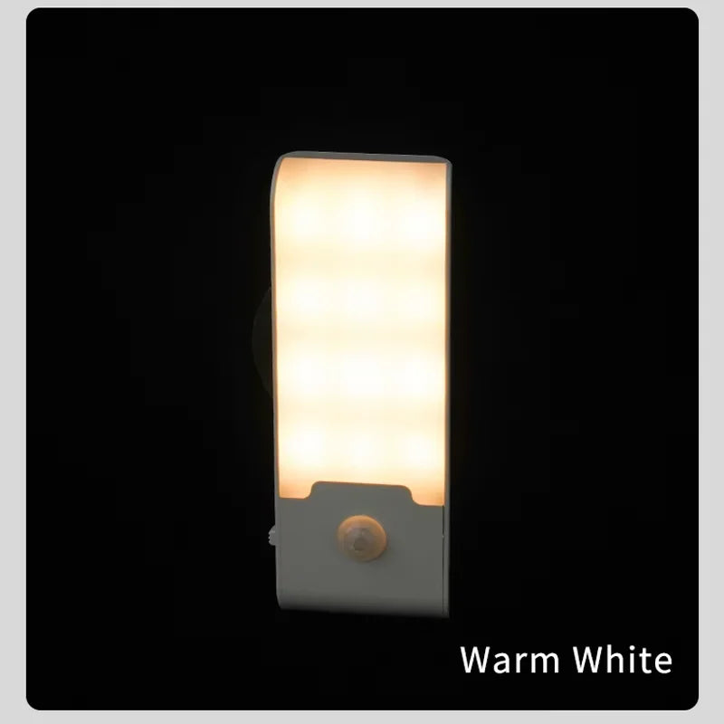 Motion Sensor LED Night Light Rechargeable Night Lamp Bedside Portable Kitchen Cabinet Night Lights for Bedroom Stairs Hallway