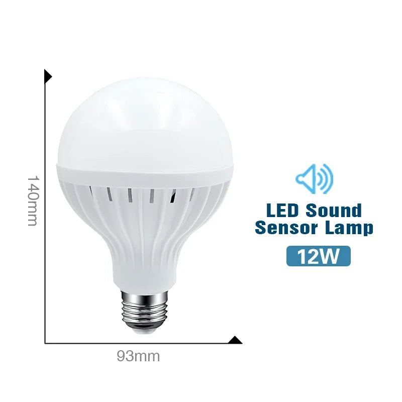 Led PIR Motion Sensor Lamp 220V 3W 5W 7W 9W 12W LED Bulb With Sound Sensor E27 Infrared Radiation Motion Detector Security Light