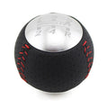 JDM Mu gen RR 5/6 Speed Leather gear shift knob for HONDA CRZ Type R Civic FA5 FG2 SI BLACK&SILVER