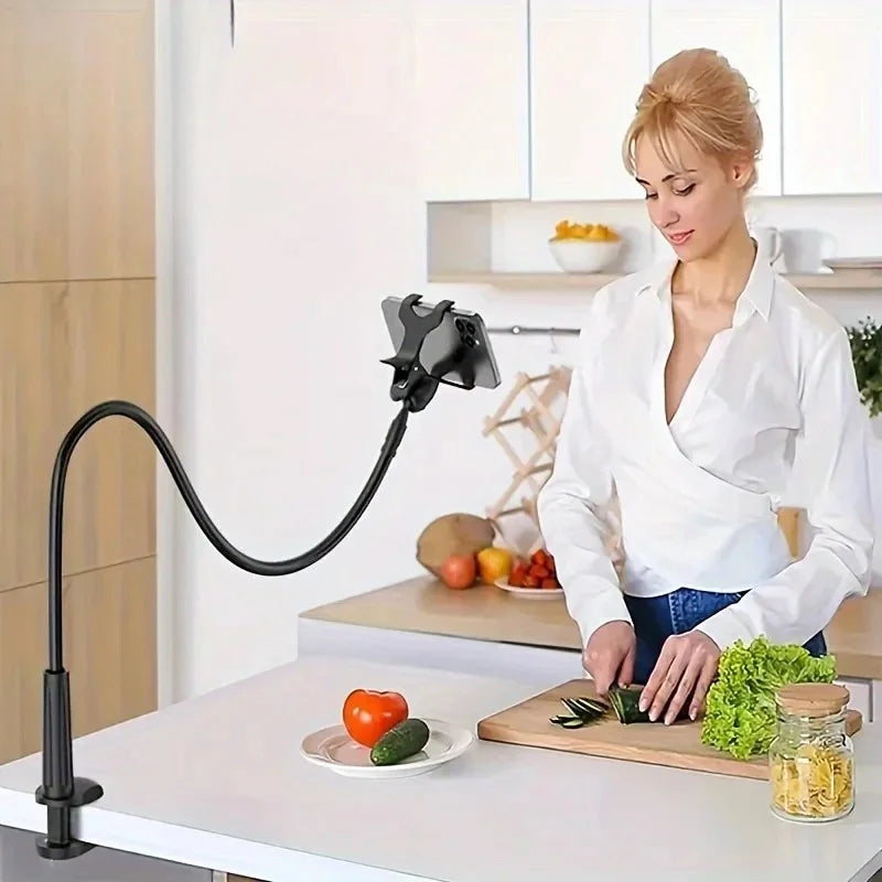 Universal Mobile Phone Clip Stand Flexible Holder Portable 360° Desktop Cell Phone Bracket For iPhone Xiaomi Huawei Accessories