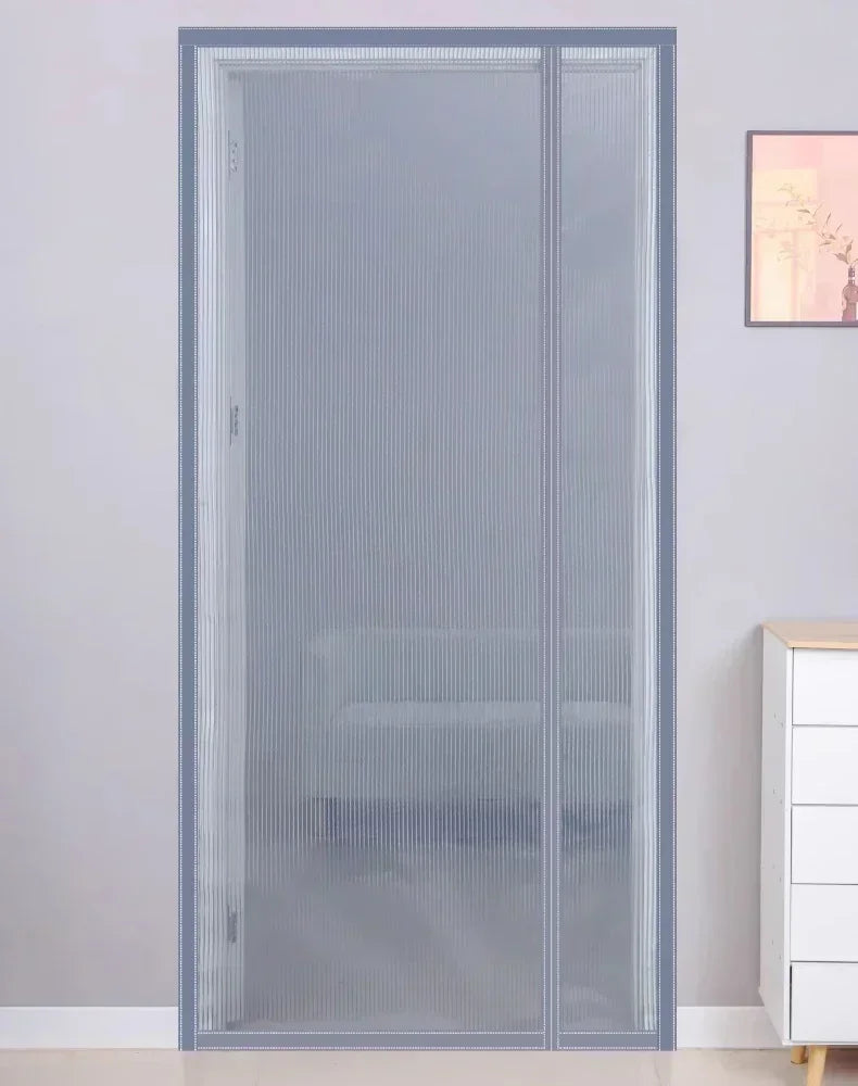 Magnetic Door Screen Custom Size Mosquito Net Curtain Fly Insect Automatic Closing Invisible Mesh For Kitchen indoor living room