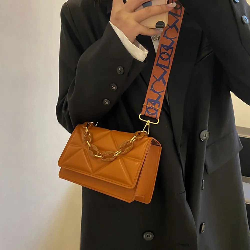 Large Capacity Shoulder Bag Women Female Fashion Casual Handbags PU Leather Crossobdy Clutch Flap Bag Streetwear Accessory
