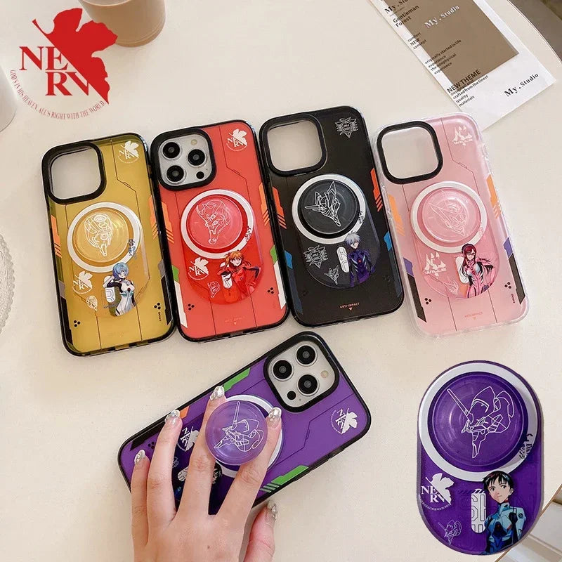 Evangelion Anime Phone Grip Bracket Stand Holder for Magsafe Phone Grip Tok Sockets Cellphone Accessories Mobile Bracket Gift