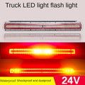 24V LED Truck Tail Flashing Light 60cm Waterproof 6D Lens High Brightness Auxiliary Brake Turn Signal Light For Semi Trailer