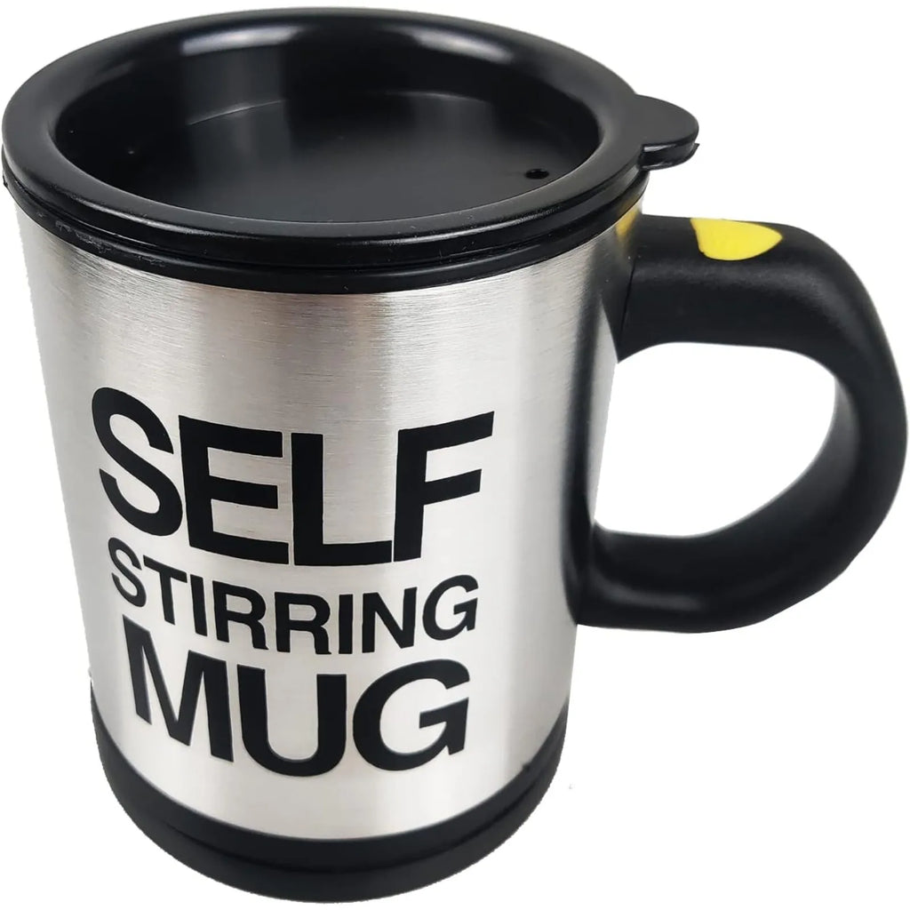Self Stirring Coffee Mug,Stainless Steel Coffee Mug with lid Self Mixing & Spinning Home Office Travel Mixer Cup 12-16 OZ