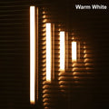 Rechargeable Motion Sensor LED Bar Light Induction Under Cabinet Lamp USB 5V Dimmable Night Light Room Aisle Tube Detector Bulb
