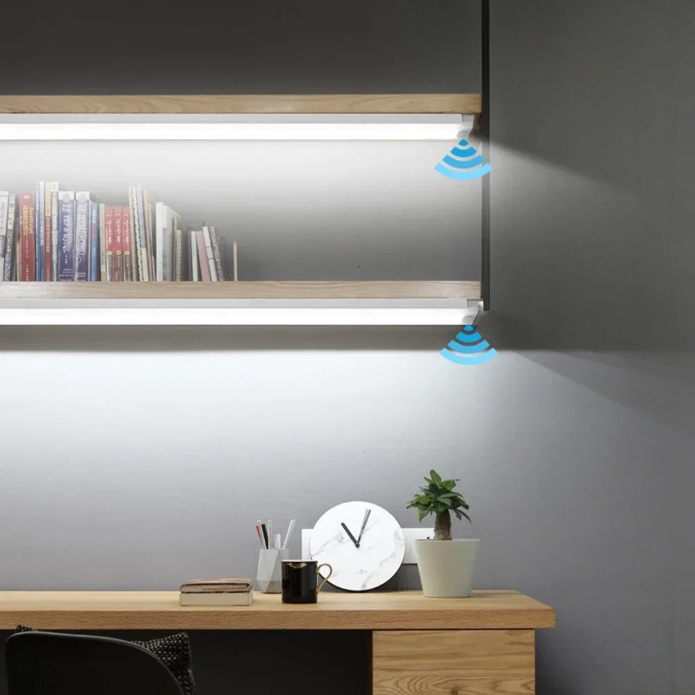 LED Motion Sensor Lamp Night Light USB Type-C Rechargeable Lamp Suitable For Bedroom Cabinet Wardrobe Lamp Staircase For Kitchen