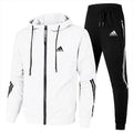 Spring Autumn Men Tracksuits Sets Long Sleeve Hoodie+Jogging Trousers 2 Piece Fitness Running Suits Sportswear Casual Clothing
