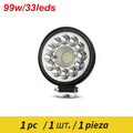 Truck Led Light Round 12v 24v For Auto Car Vehicle 4x4 Off Road Barra Work Driving Light