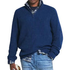 Men's Half-Zip V-Neck Casual Pullover